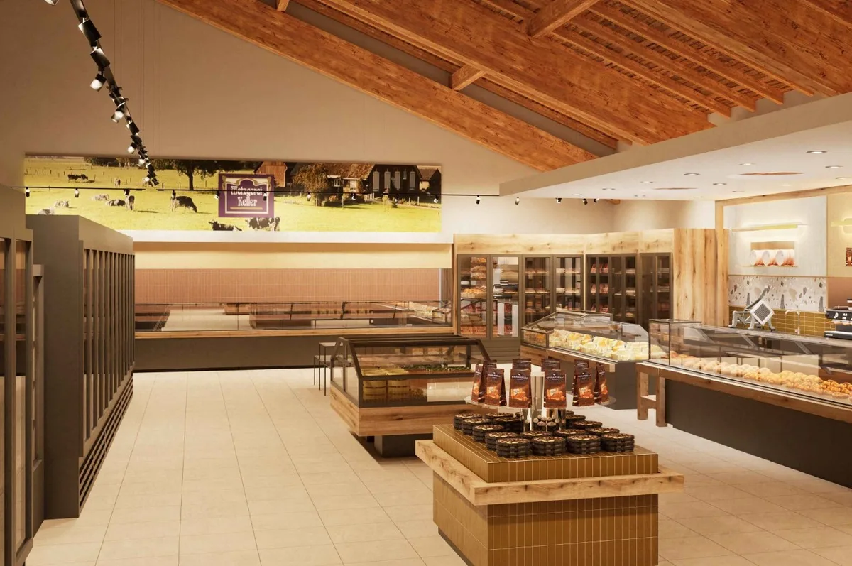 Visualisierung, wie der Wisliger Märt nach dem Umbau aussehen wird.